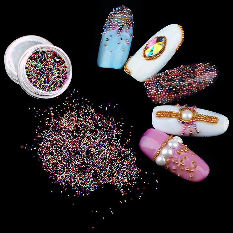 Yeslady 12 Colors Nail Art Caviar Beads 3D Craft Micro Eye Makeup Gems Decoration - Image 4